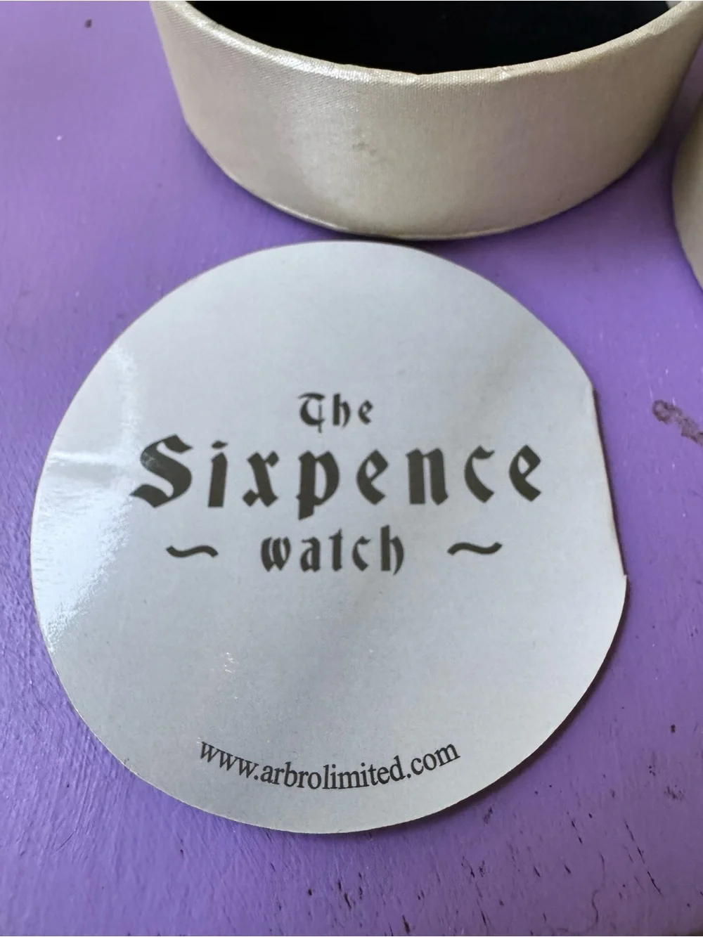 Sixpence watch - perfect gift for a bride